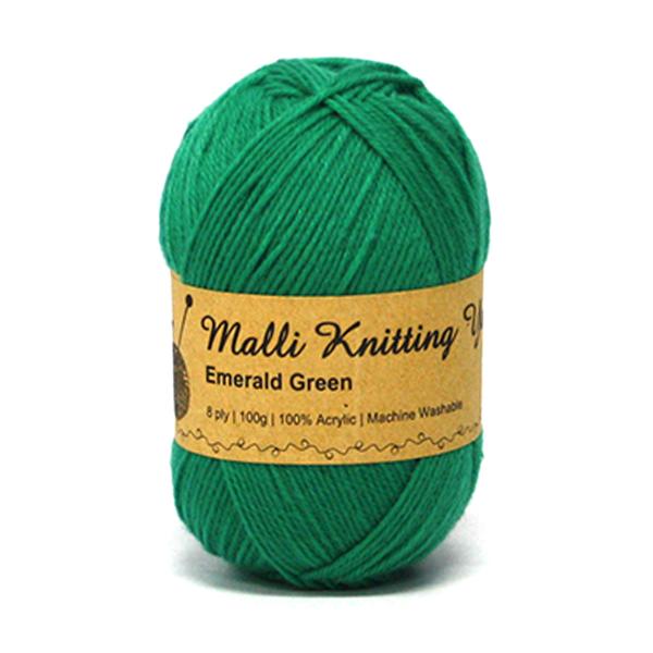 Knitting Yarn 8 Ply 100gm Emerald Green